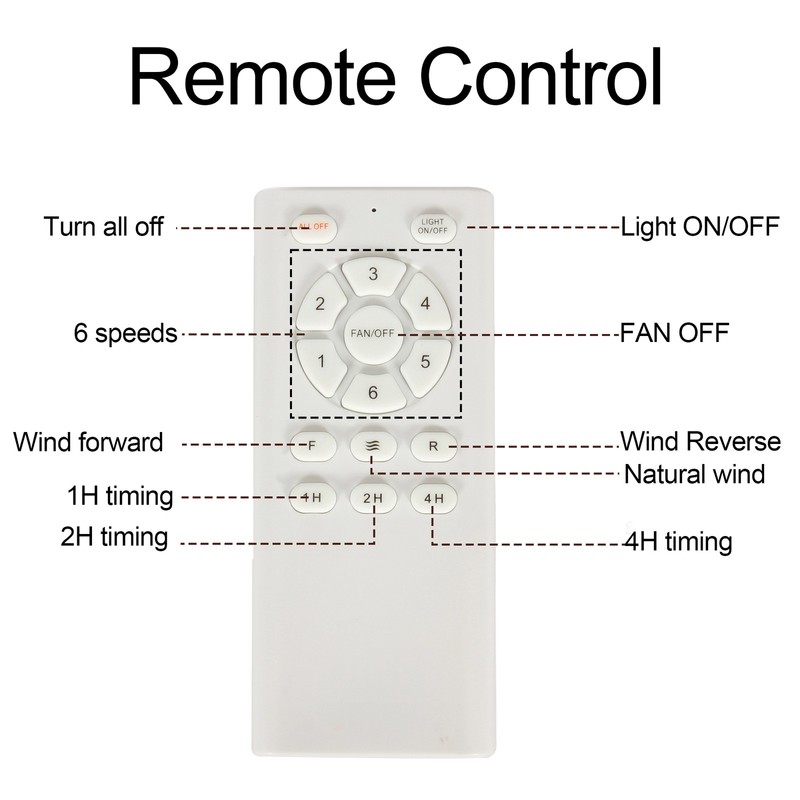 72 In Ceiling Fan with Light 5 Solid Blades for Living Room Bed Room Dining Room gallery
