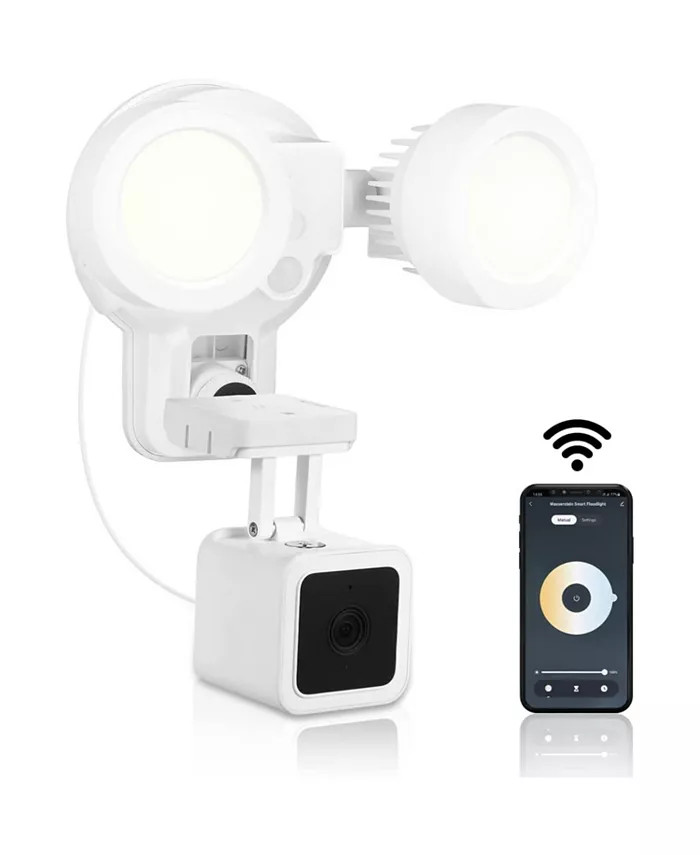 Wasserstein 3-in-1 Floodlight w/Charger & Mount White Wyze Cam V3 Motion Sensor gallery