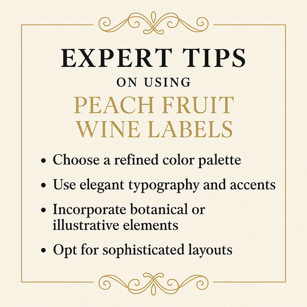 LD Carlson Peach Fruit Wine Labels 30 ct gallery