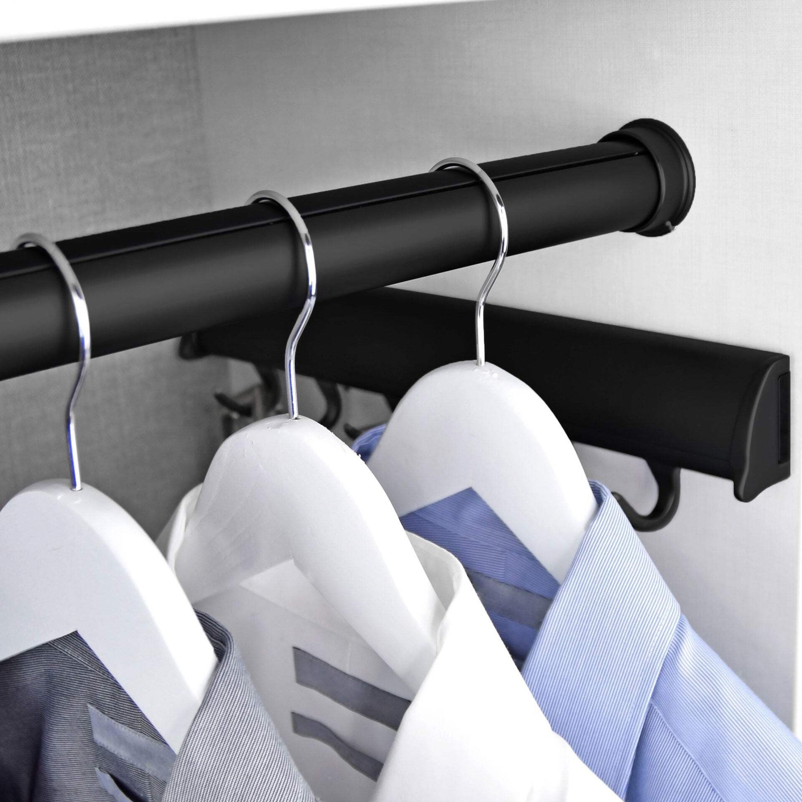 TAG Hardware Premium Custom Cut-to-Size Synergy Elite Round Wardrobe Closet Rod gallery