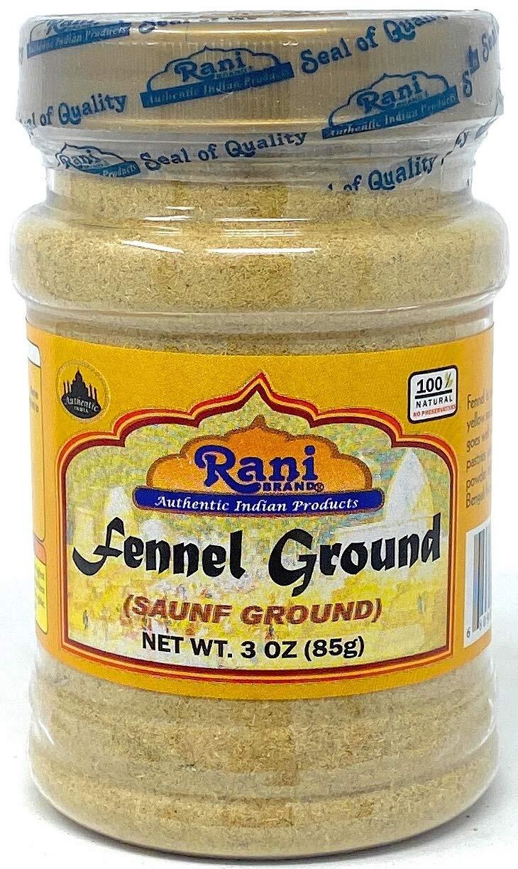 Rani Fennel Ground (Saunf) Powder Spice 3oz (85g) PET Jar gallery