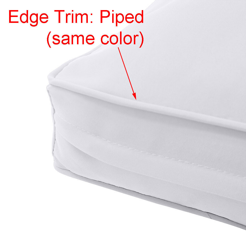 STYLE 3 - Outdoor Daybed Same Pipe Trim Mattress Bolster Cushion |COVER ONLY| gallery