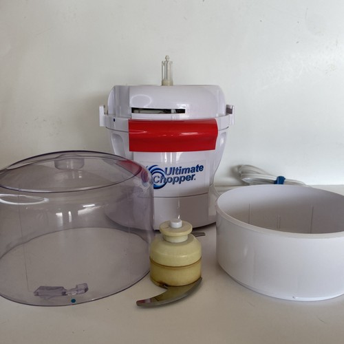 Ultimate Chopper CH-1 Food Processor 500 Watts 750 Megapower RARE RED Tested gallery