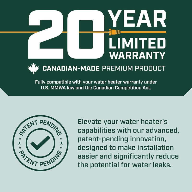 Corro-Protec Powered Anode Rod for Bradford White Water Heater and Hot Water Out gallery