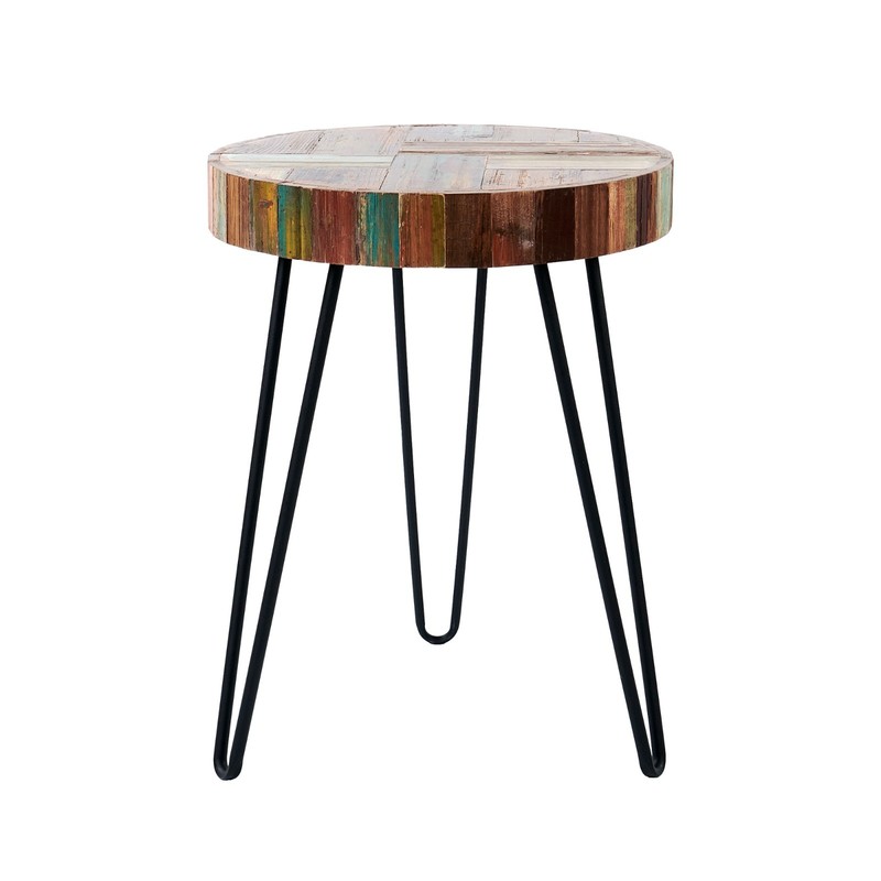 Greenage End Table Sofa Side Table Reclaimed Wood Living Room Bedroom Furniture gallery