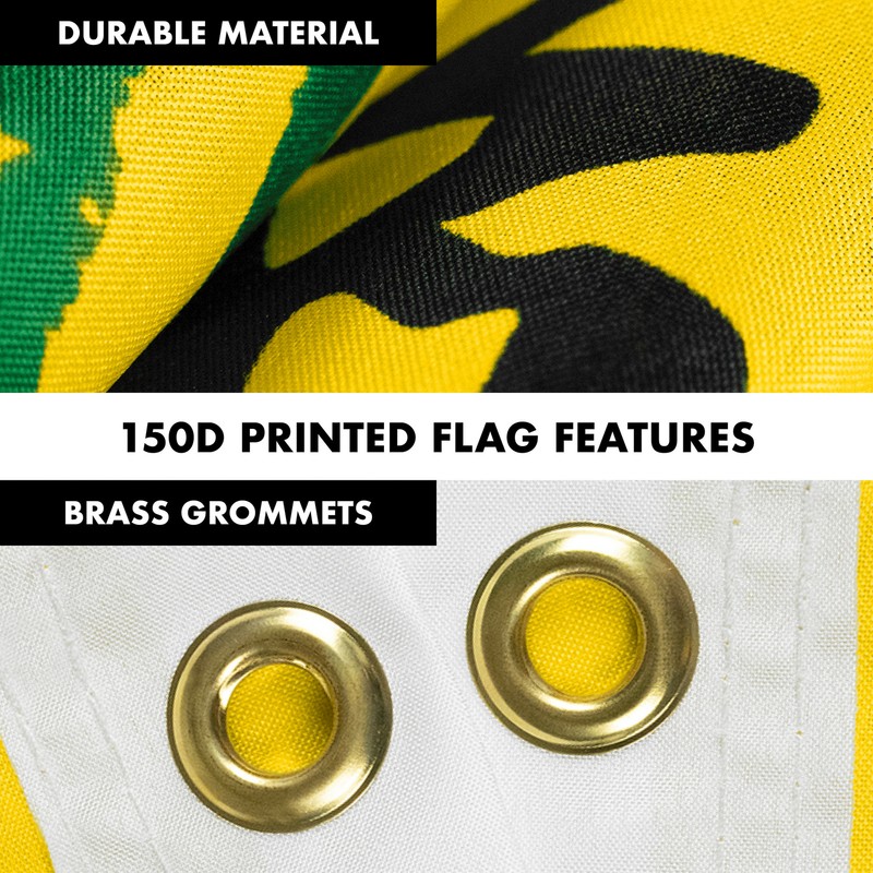 Flag Pole 6FT Black & No Step On Snek Flag 3x5FT 150D Printed Polyester gallery