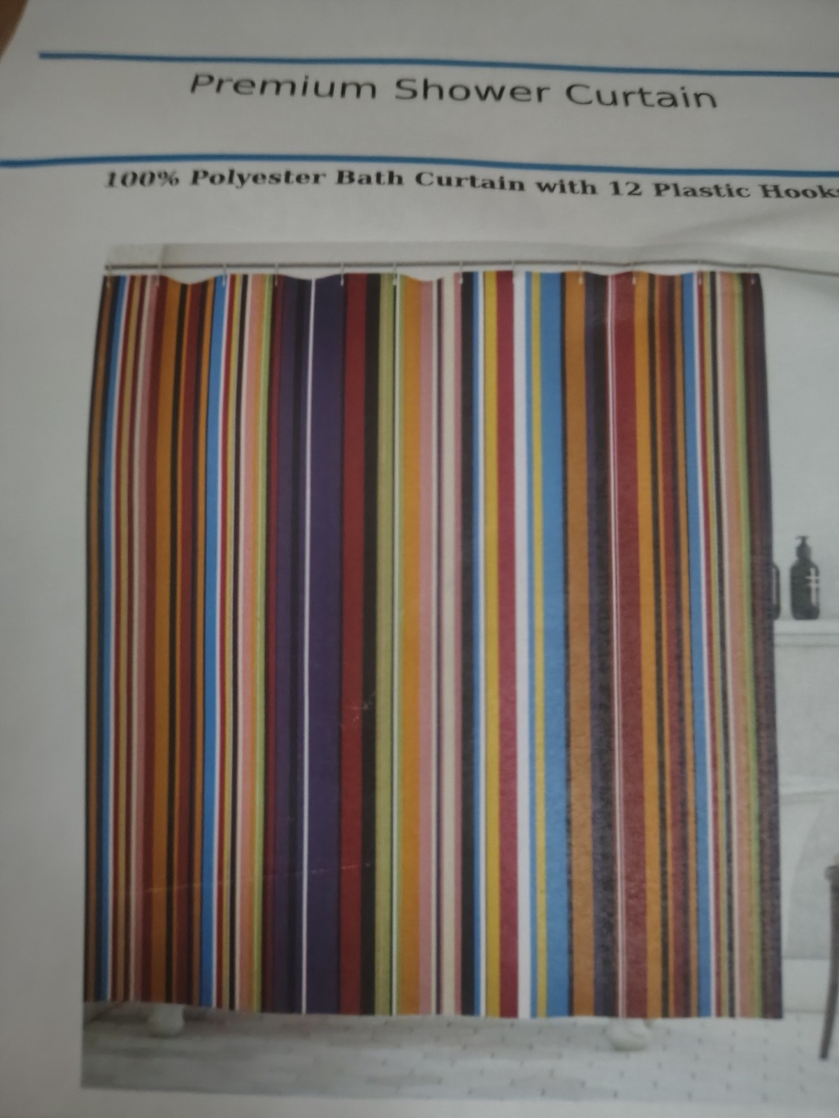Retro Rainbow Color Shower Curtain gallery