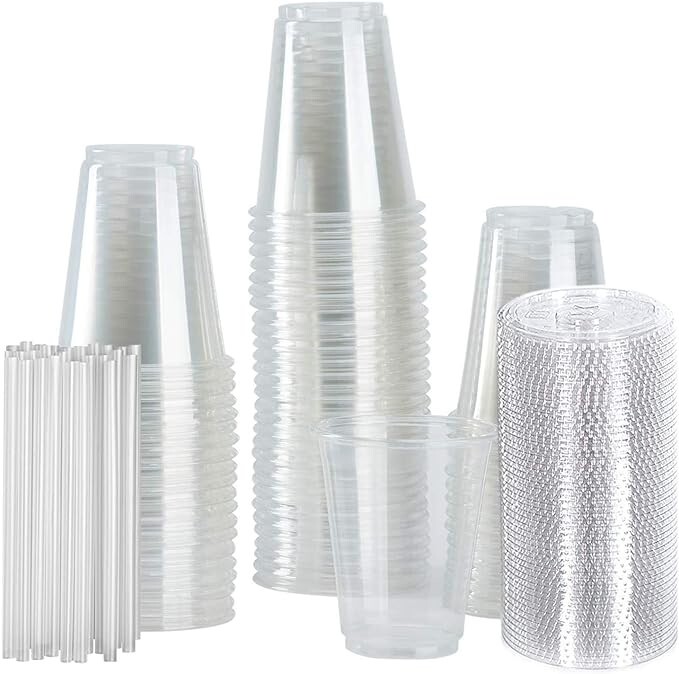 1200 Pack Clear Plastic Disposable Cups 7 oz Perfect for Party Drinking Cups gallery
