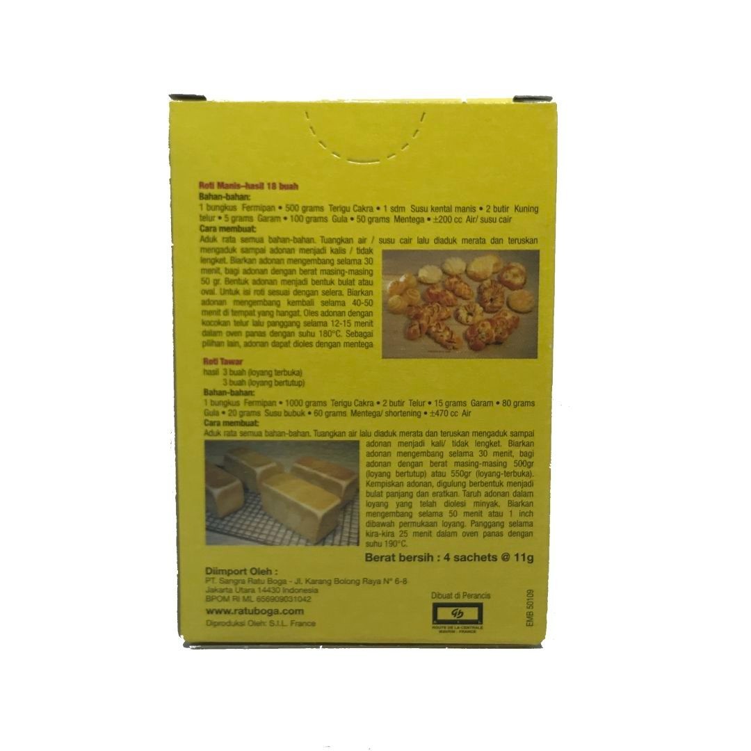 Fermipan Red Instant Dried Yeast for Fresh Baking Bakery Bread Bakers 4 Sachets gallery