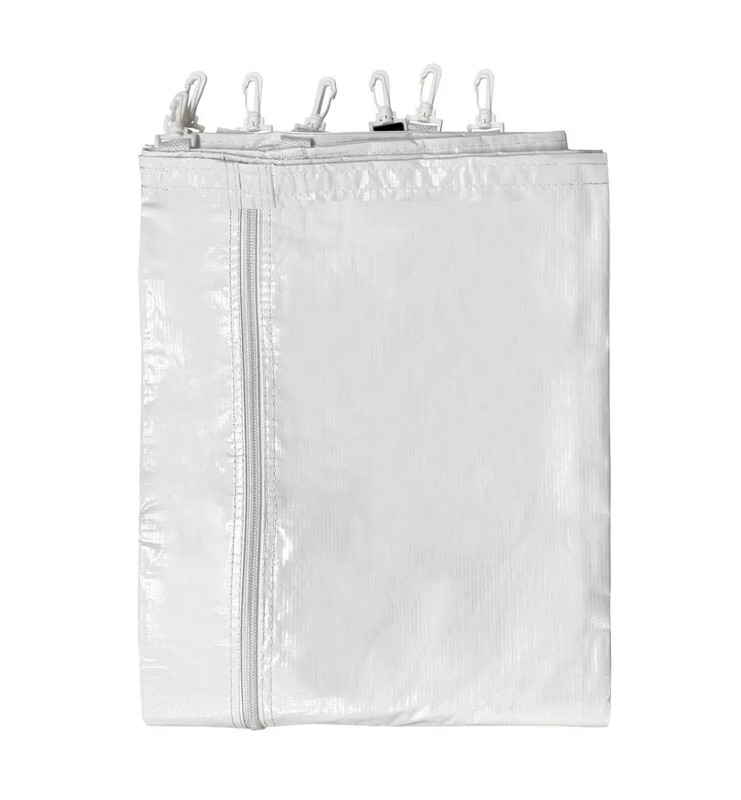 8x15 Solid Blockout Vinyl Sidewall with Zipper Door for Canopy Event Party Tent gallery