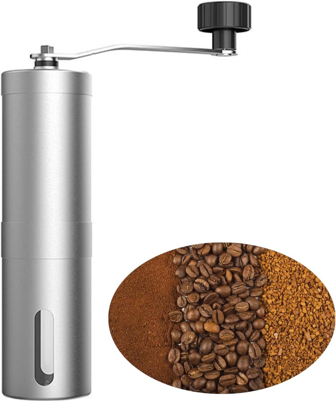 Manual Coffee Grinder, Multi Adjustable Settings, Portable Hand Coffee Grinder w gallery