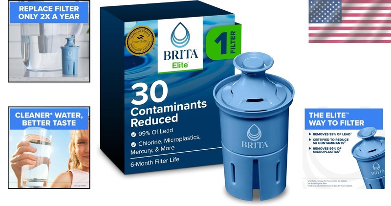 Elite BPA-Free Water Filter Replacement - Reduces 99% Lead, Lasts 120 Gallons gallery