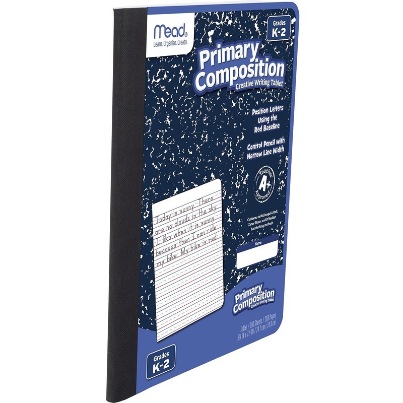 Primary Composition Book K-2 100 Sheets 7.5x9.75 Blue Marble Kids Writing gallery