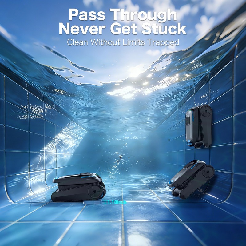 AIRROBO CP20 Automatic Robot Pool Cleaner Vacuum Robotic Inground Pools 3 Modes gallery