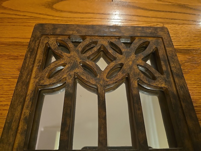 Decorative Wall Mirror Medium Size Wall Hanging Heavy 14"x8" gallery