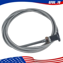 8ft. Universal Control Push Pull Throttle Choke Cable for 60122 Tractor Mower