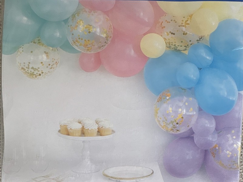 321 Party! Balloon Arch Kit, 35ct Multicolor Confetti Decorative Arch gallery