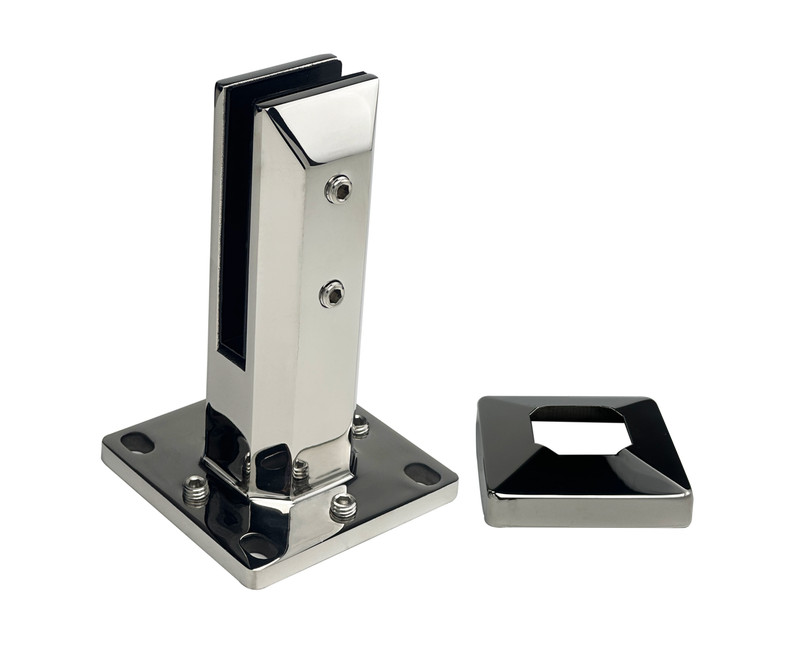 CSDMS160A- Glass Railing Adjustable Square Heavy Duty Spigot, 2"X 2"x 6 1/4" gallery