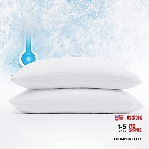 Power Chill Cooling Pillow Protectors, Stain Resistant and Queen White gallery
