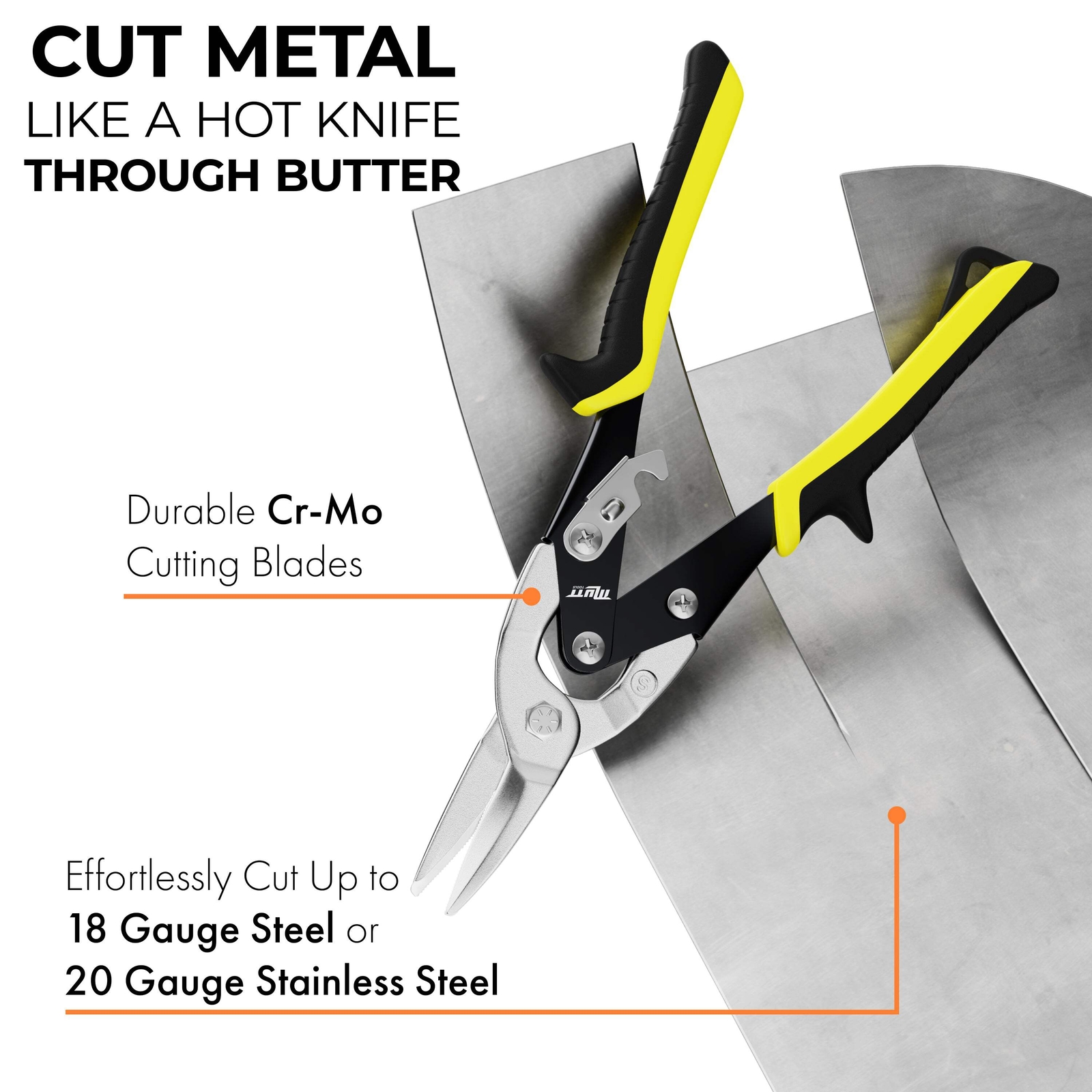10 Inch Straight Cut Tin Snip | Heavy Duty Chrome Molybdenum Snips gallery