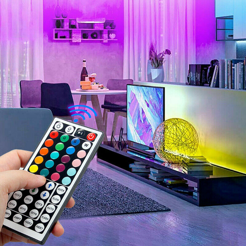 32FT Flexible Strip Light LED Remote Lights Room TV Party Christmas Holiday gift gallery