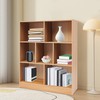 Density Board Bookcase, Bookcase with 7 Compartments, Floor-standing Bookcase gallery