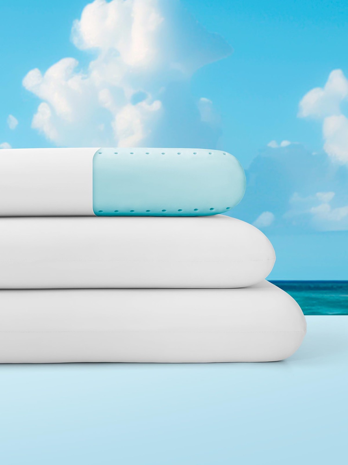 Sleep Zone Cooling Memory Foam Firm Pillow Queen Breathable Odorless Cool gallery