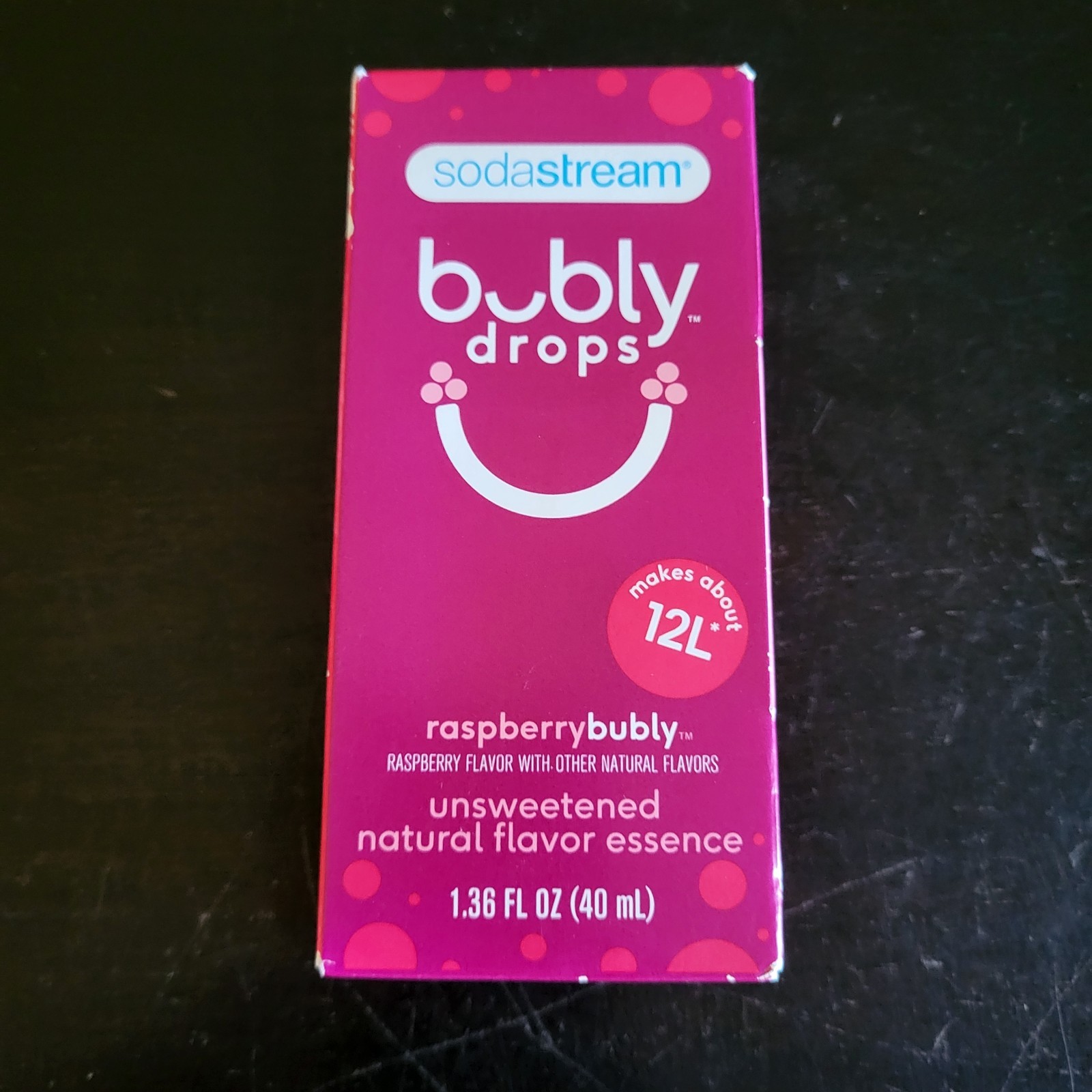Sodastream Bubly Drops Raspberry Unsweetened Flavor 1.36oz -Makes 12 Liters gallery