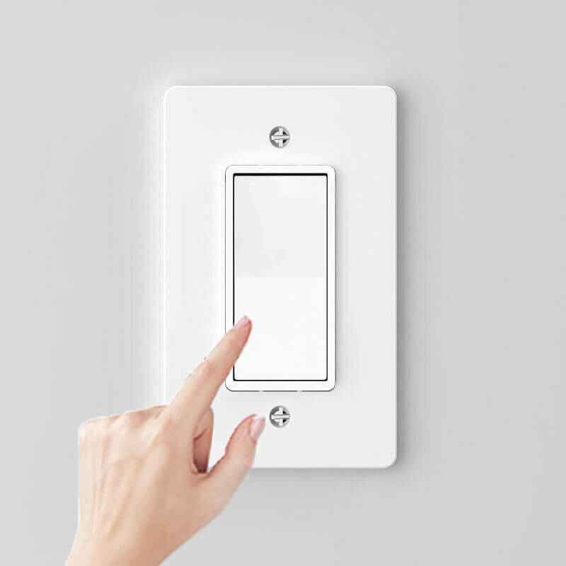 Single Pole Wall Light Switch 15A 120/277V On/Off Rocker Paddle Interrupter × 40 gallery