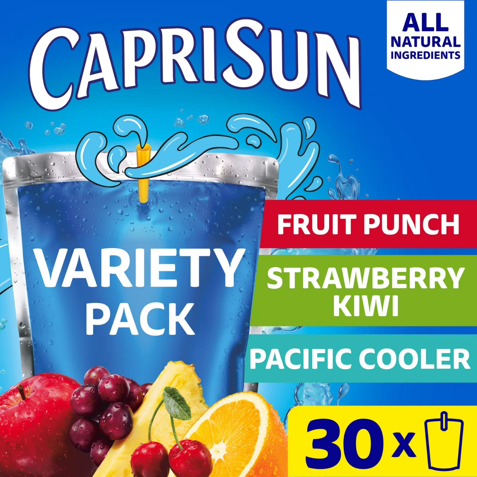 Capri Sun Fruit punch strawberry kiwi & Pacific Cooler Juice 30 ct Box 6 fl oz.. gallery