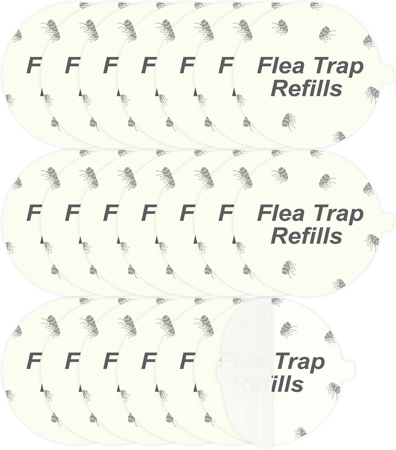 20 Pack Flea Trap Refill Discs Replacement Glue Boards 7.1 Sticky Pads Fits New gallery