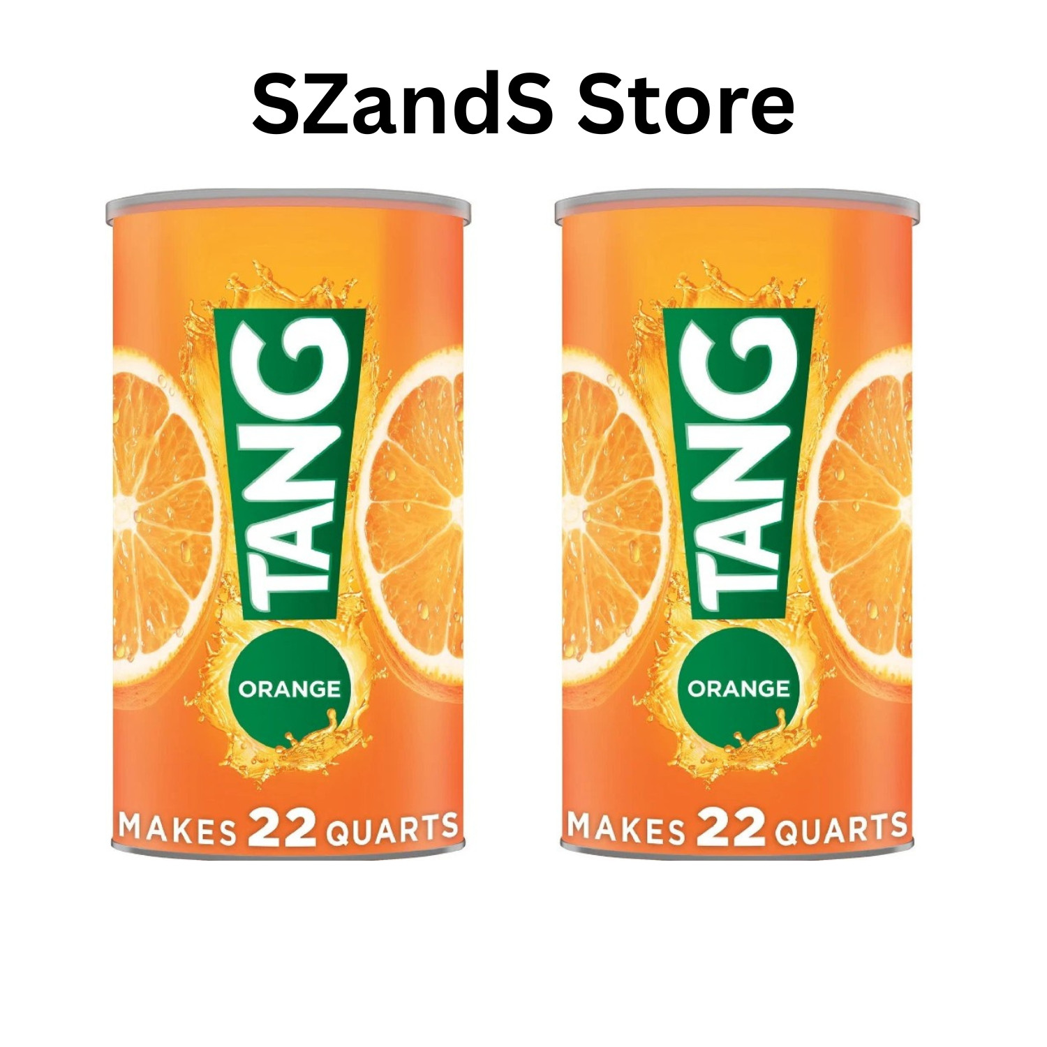2 PACK - Tang Drink Powder, Orange 72 Oz - Makes 22 Quarts (Total 144 oz) gallery
