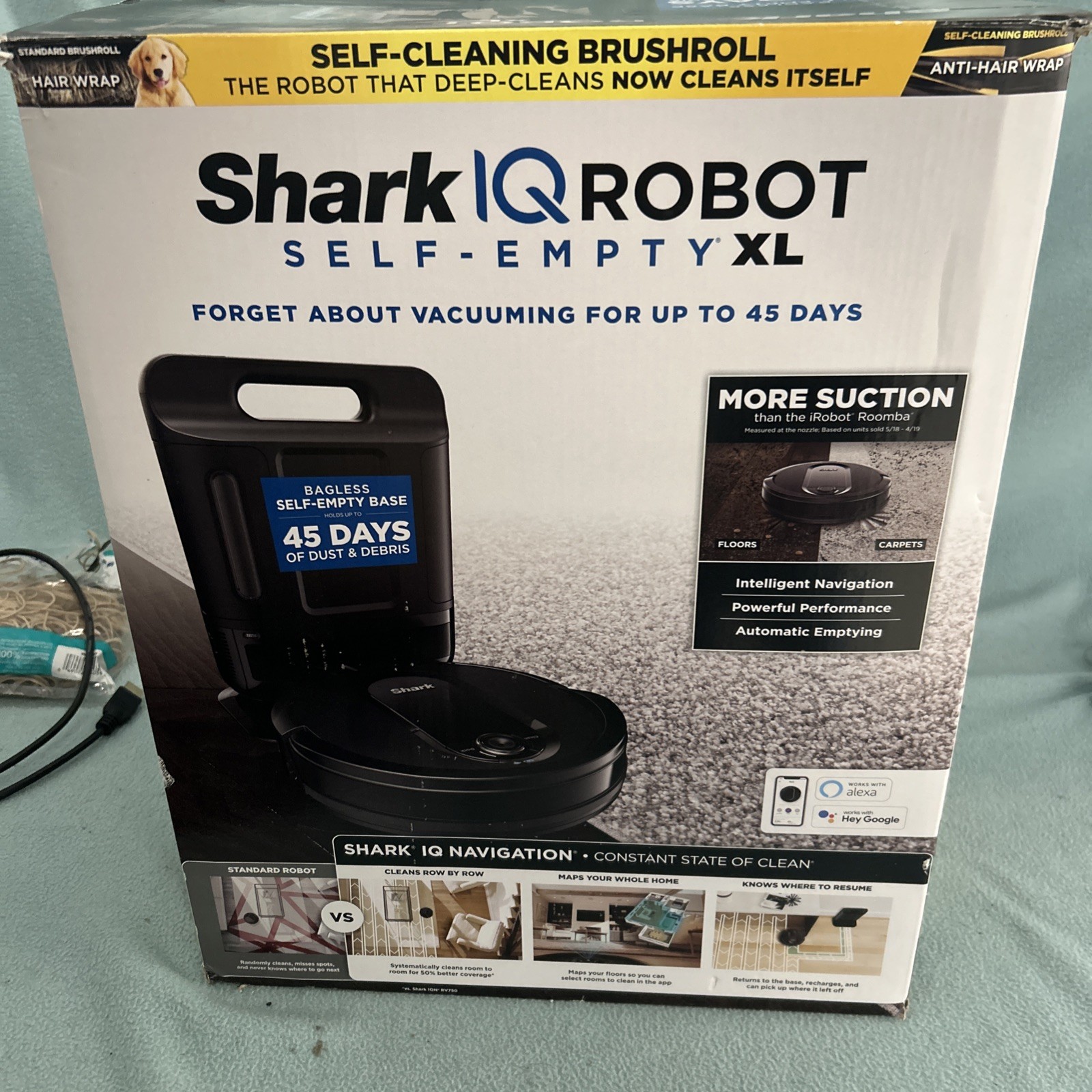 Shark RV1002AE IQ Robot Self-Empty XL Vacuuming for up to 45 days OPEN BOX gallery