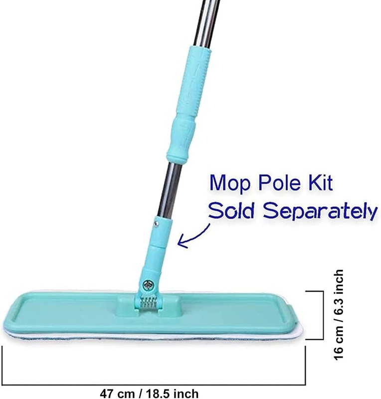 Microfiber Replacement Mop Pad, 18" x 6" Wet & Dry Home & Commercial Caning R... gallery