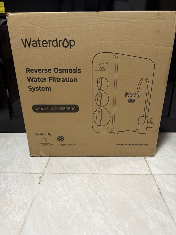 NEW Waterdrop G3P600 Reverse Osmosis System 8-Stage Tankless Under Sink Filter gallery