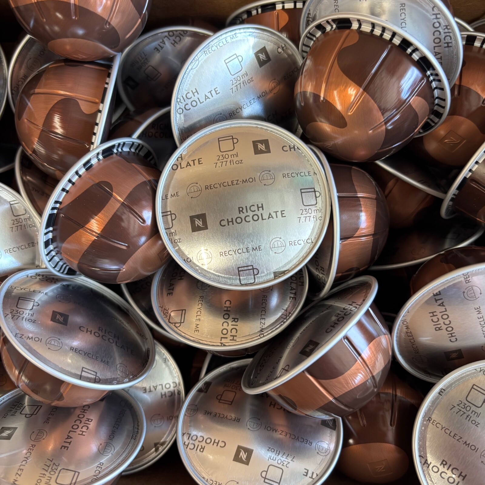 Nespresso Vertuo, Rich Chocolate, Mild Roast Coffee Pods, 50-Count LOOSE/BULK gallery