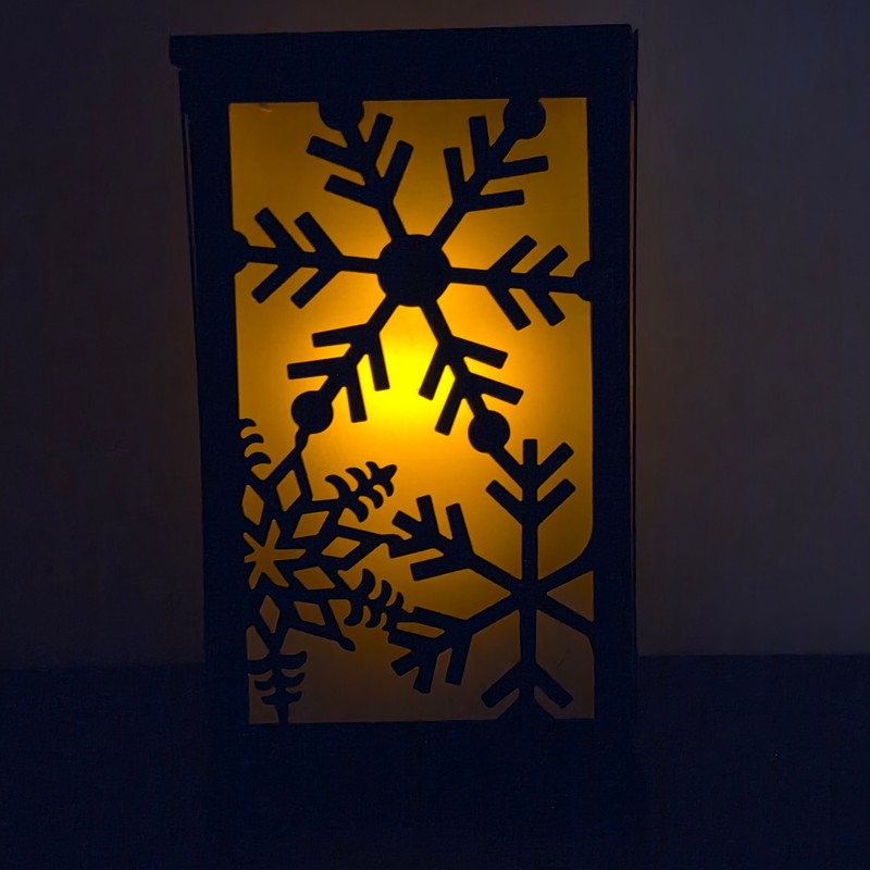 PartyLite Large Change-O-Luminary Lantern P90508 Candle Holder 4 Seasonal Panels gallery