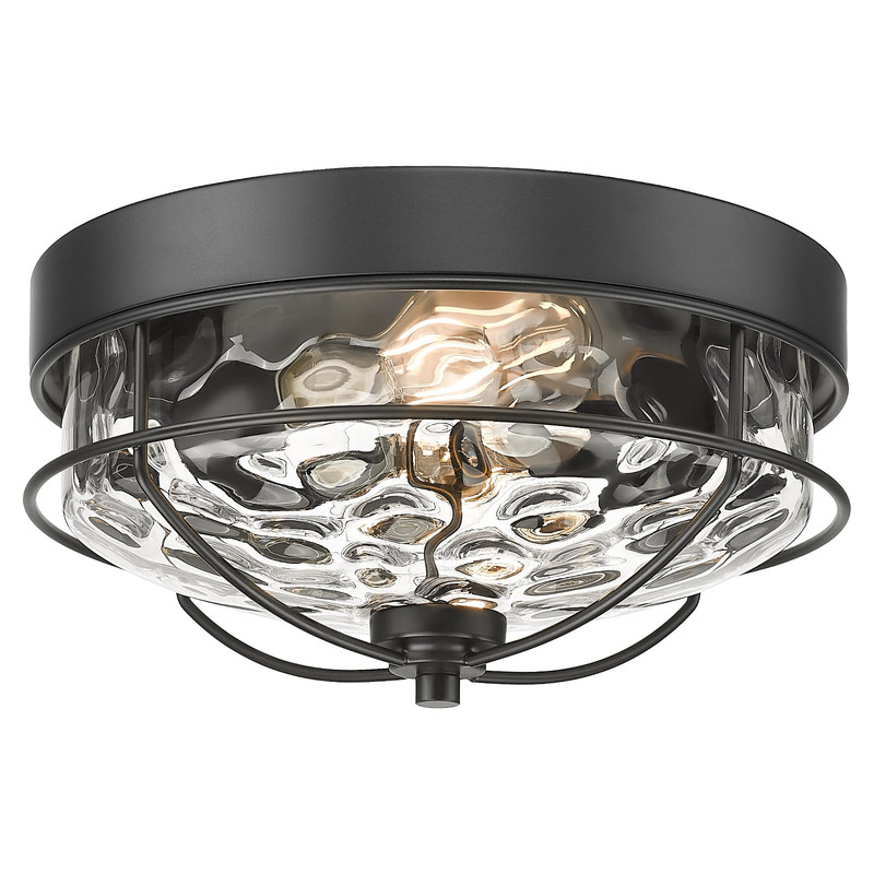 Hwh Investment Black Flush Mount Ceiling Light Hwh 12 Inch 2-Light Farmhouse gallery