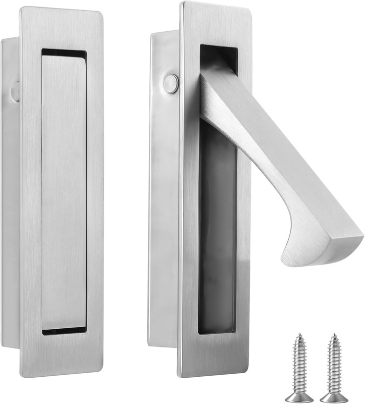 Pocket Door Pull Handle, Edge Pull, Stainless Steel Pocket Door Hardware gallery