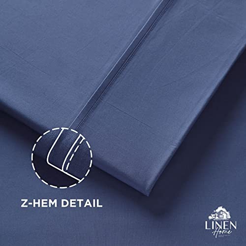 100% Cotton Percale Pillowcases Queen Pillowcase Dark Blue Luxury Percale gallery