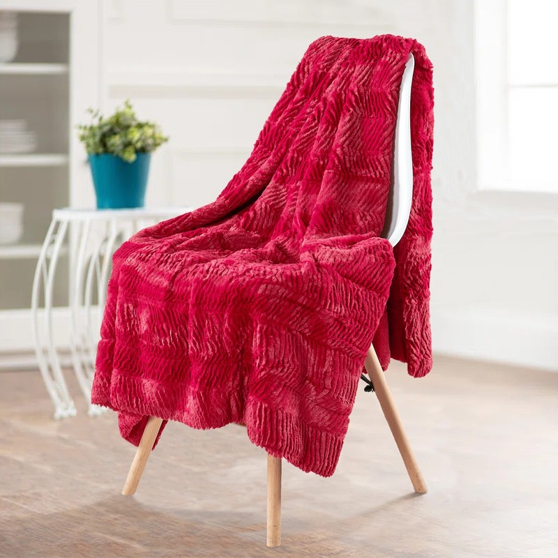 Herringbone Brushed Throw Blanket Fluffy Plush Comfy Cozy Couch Bed Covers Décor gallery