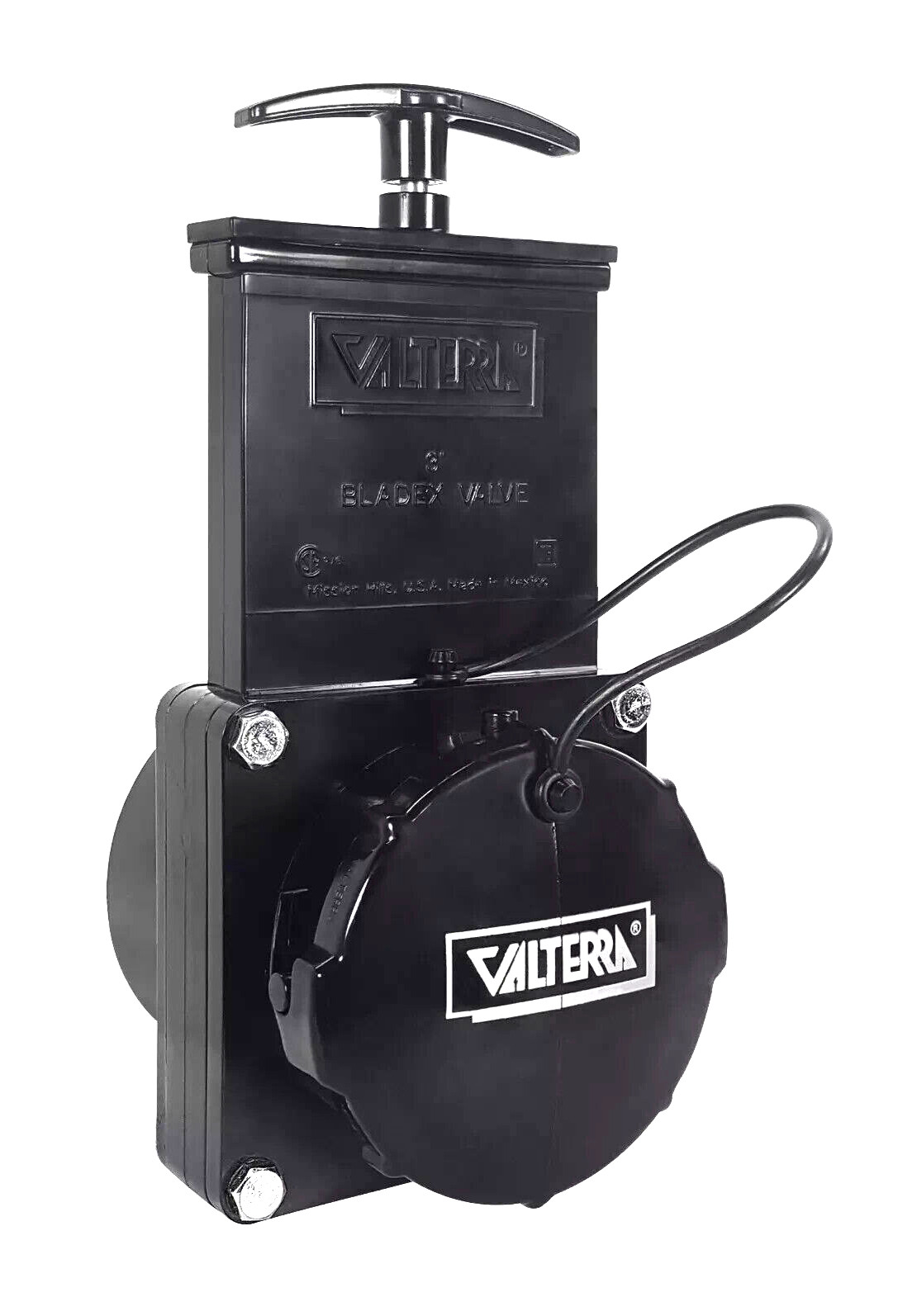 Valterra 3" RV Waste Dump Gate Valve with Cap Plumbing Termination gallery