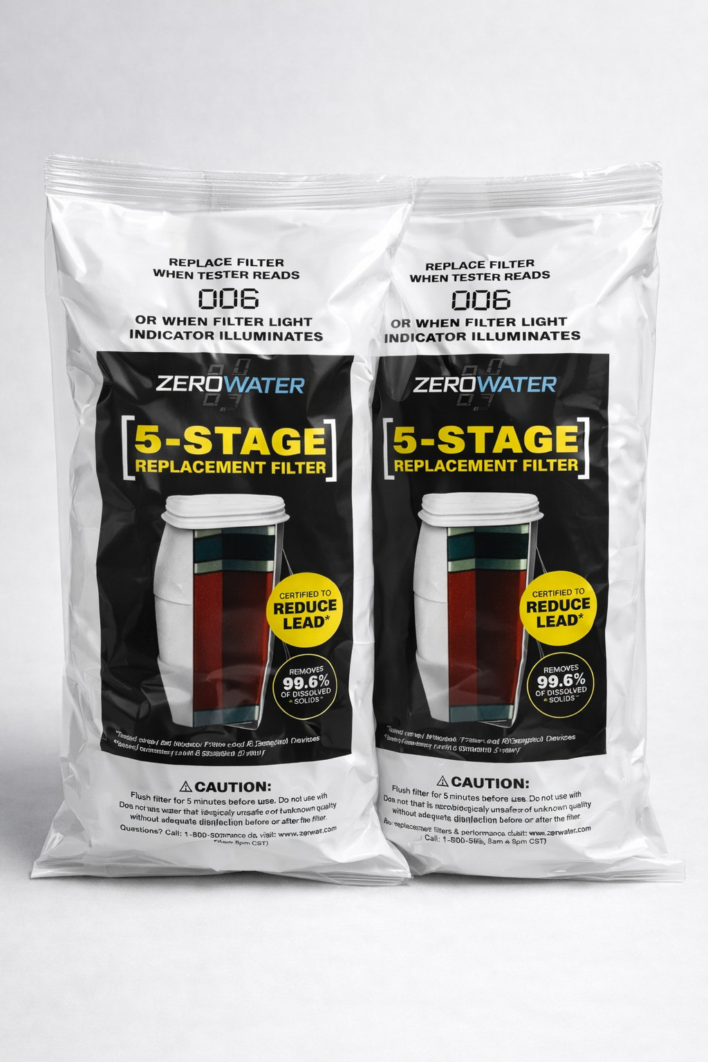 NEW 2 Pack Zero Water 5 Stage Advanced Filtration Replacement Water Filter gallery