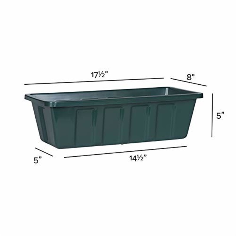 Polypro Plastic Flower Box Liner, 18" Green gallery