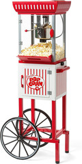 Popcorn Maker Machine – Professional Cart with 2.5 Oz Kettle Makes up to 10 Cups