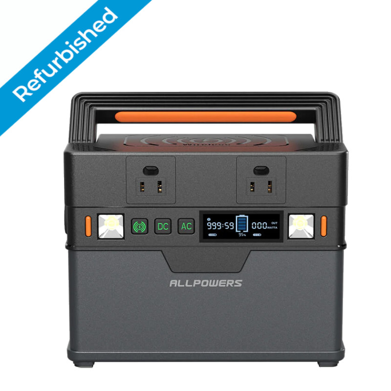 ALLPOWERS 300W 288Wh Portable Power Station Generator Supply Travel Refurbished gallery