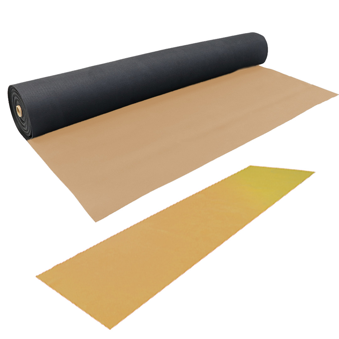 Neoprene Floor Runner Multipurpose Floor Protection Rug - Anti Slip Grip - Tan gallery