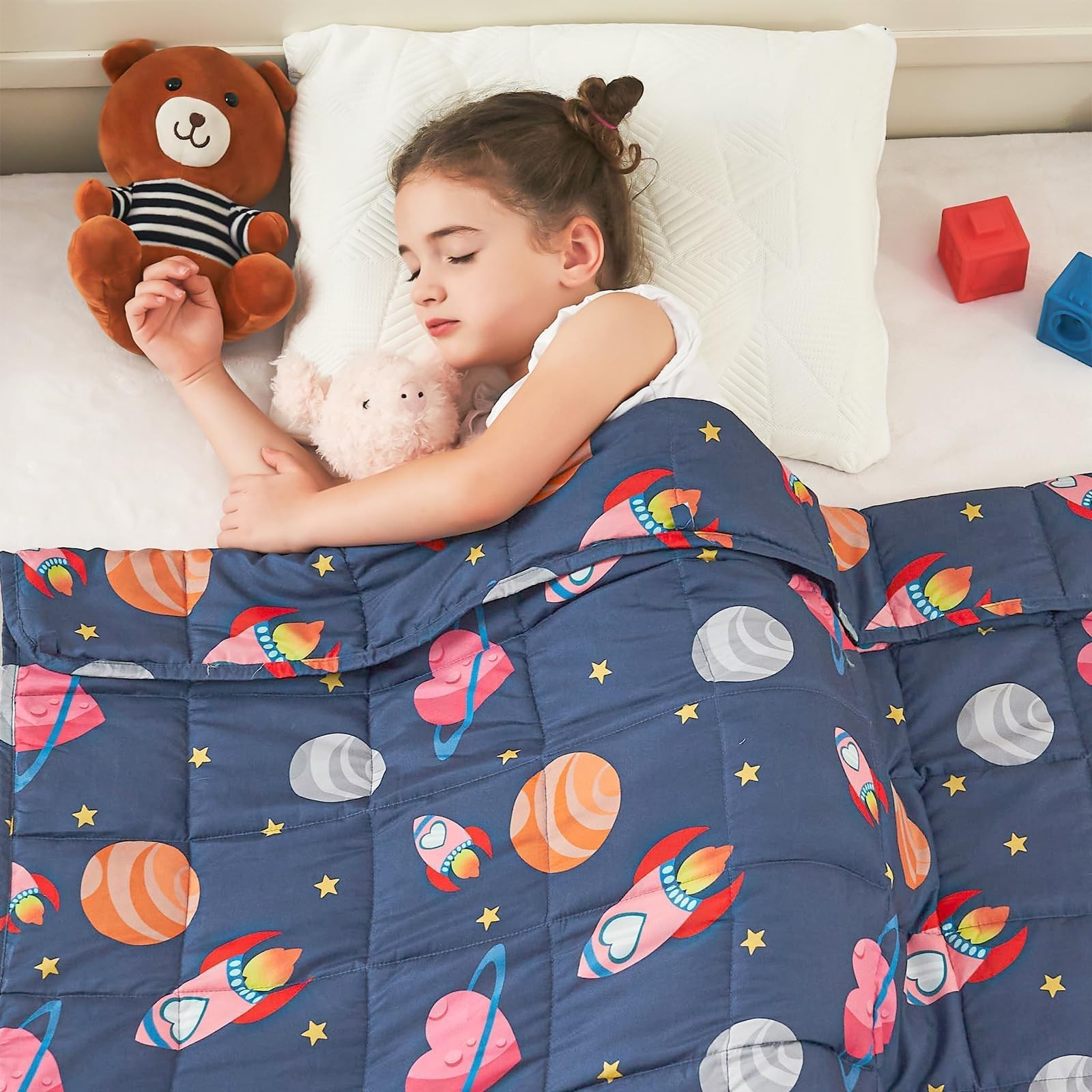 yescool Plane Weighted Blanket 5 Pounds Cooling 36x48-5lbs, Plane-navy gallery