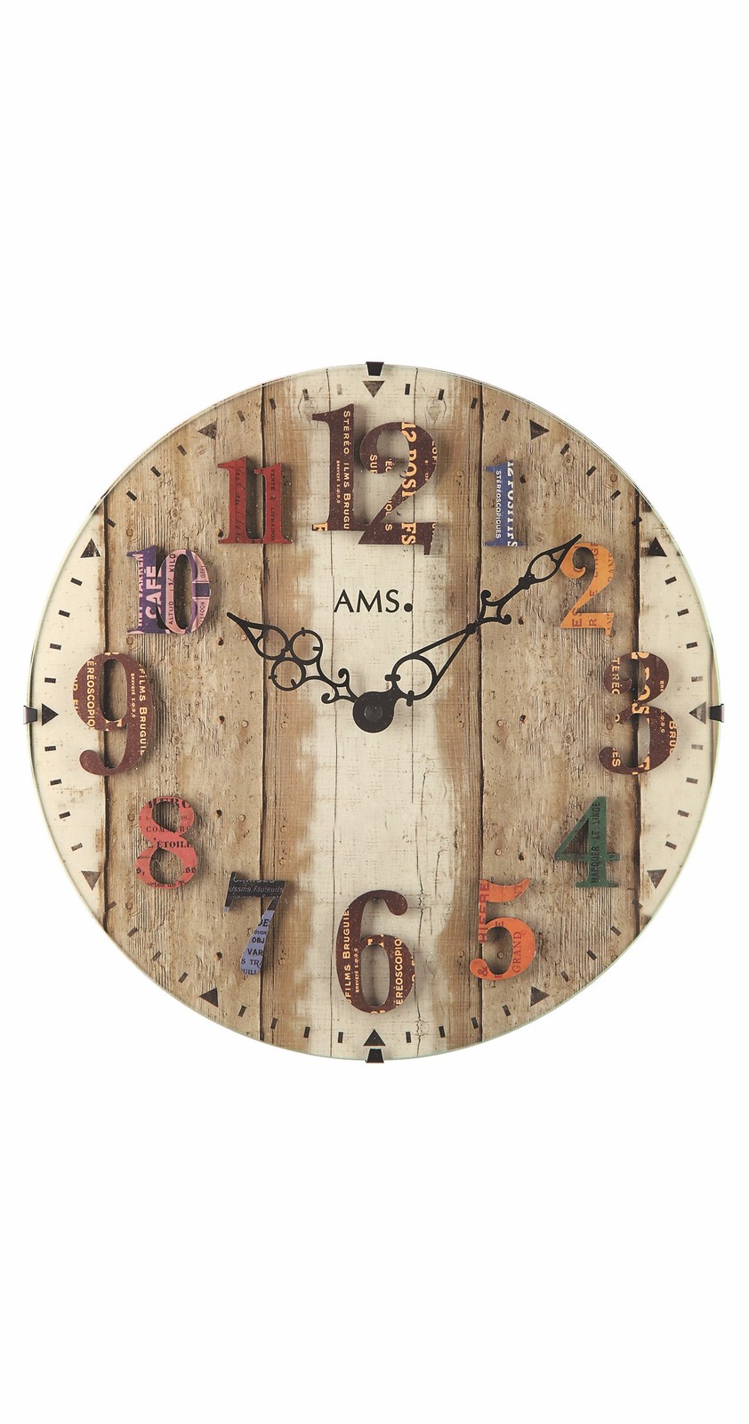 Modern Wall Clock with Quartz Movement by AMS gallery