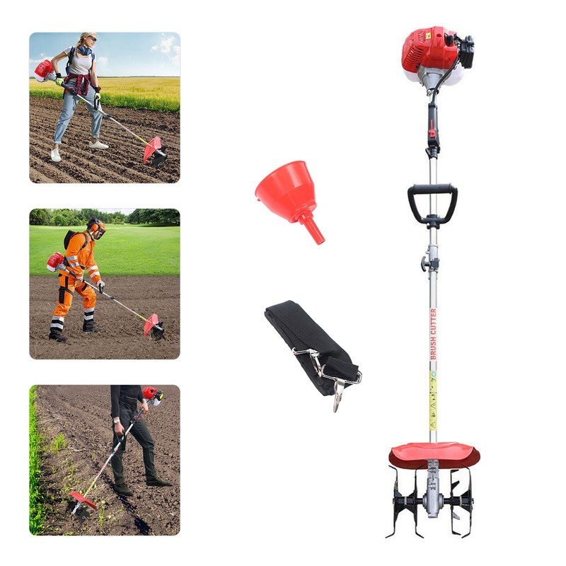 Hand-held Tiller Cultivator Mini Weeding Tilling 2Stroke 51.7CC Gas Power Engine gallery